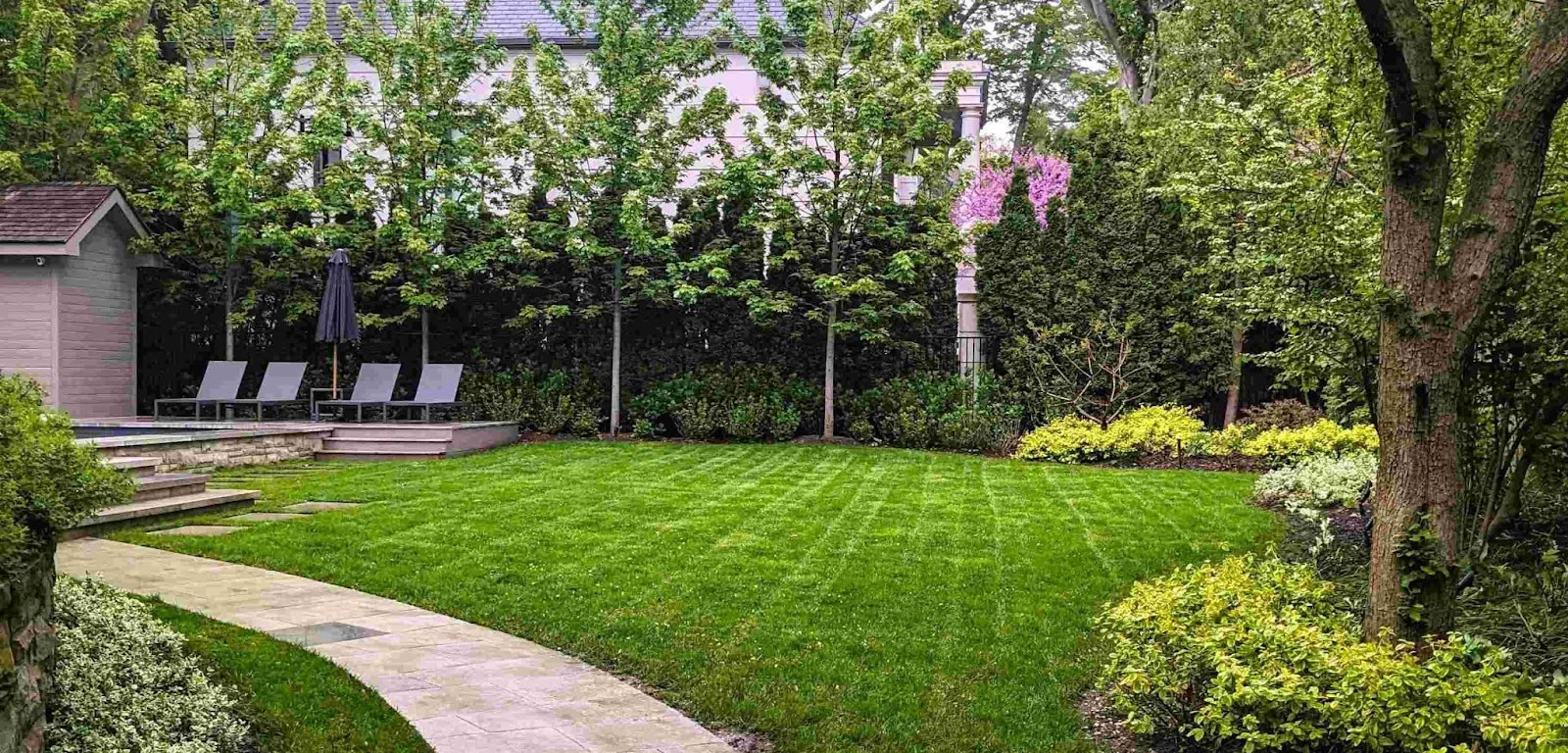 Spring landscape preparation and cleanup