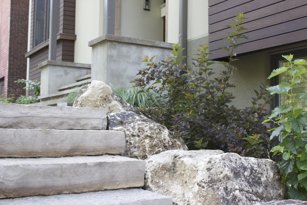 River Rock staircase 