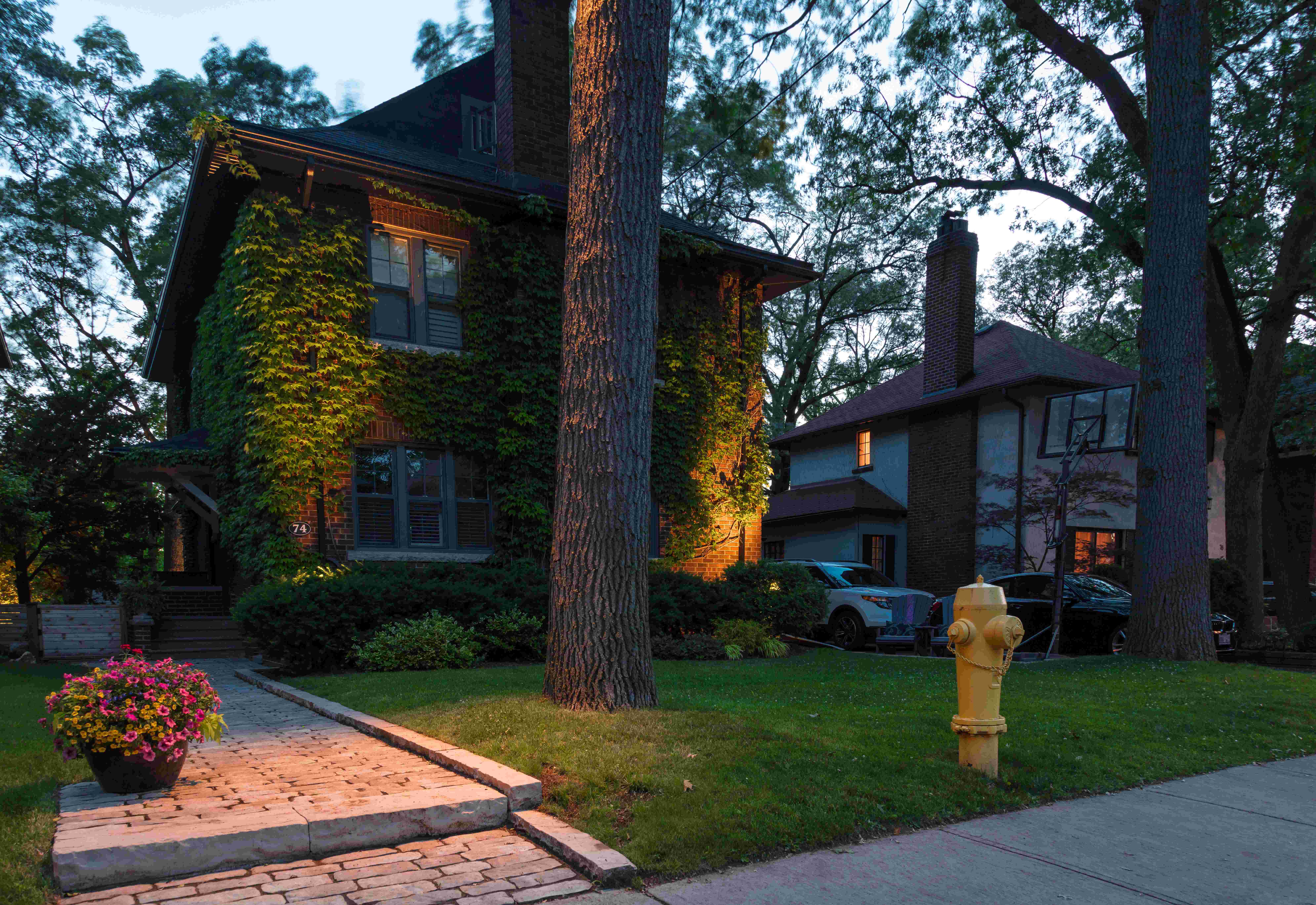 Rivercrest Night Lighting and Backyard Redesign