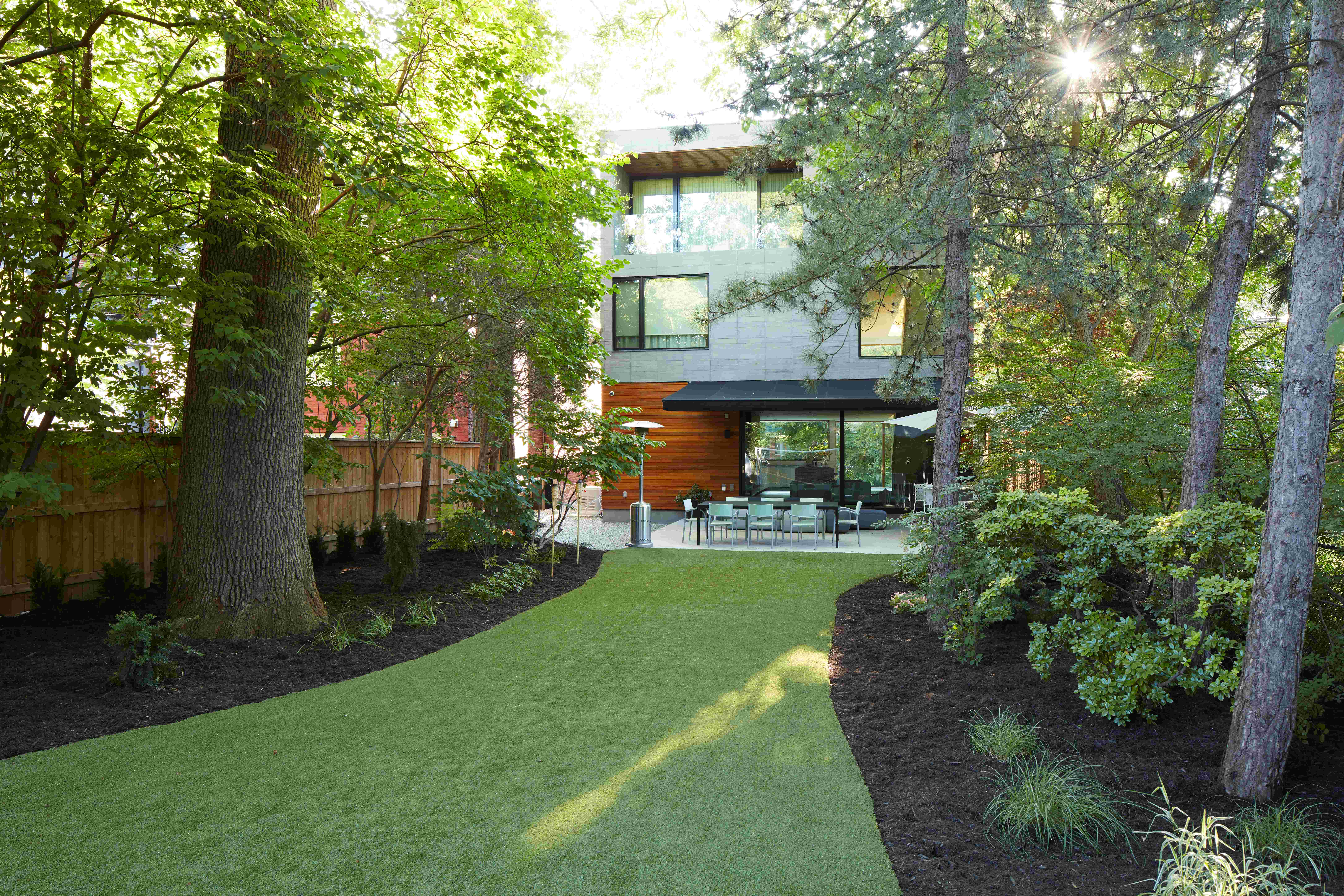 Alternative angle of outdoor soccer field