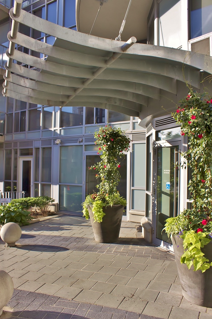 Large standing Urn at entrance of 1 Shaw