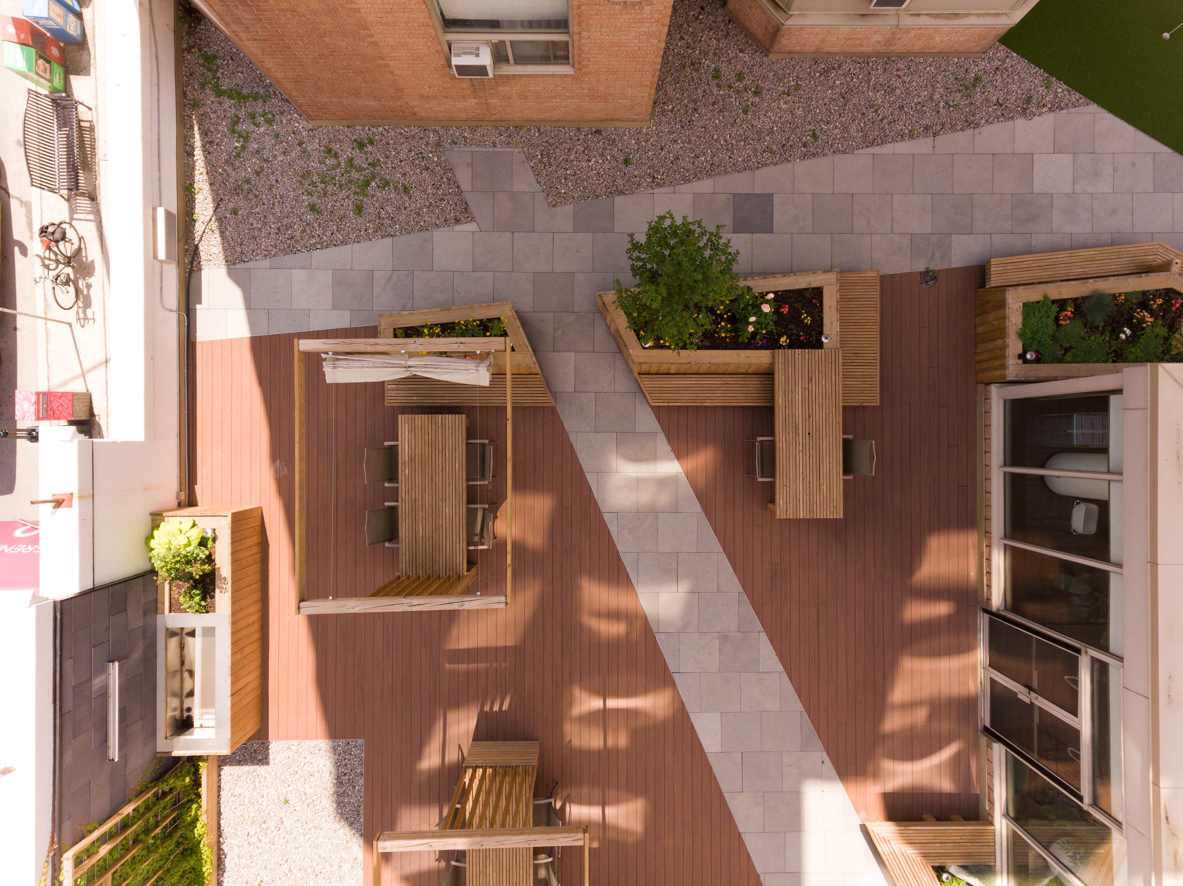 Birds Eye view of eastern Deck