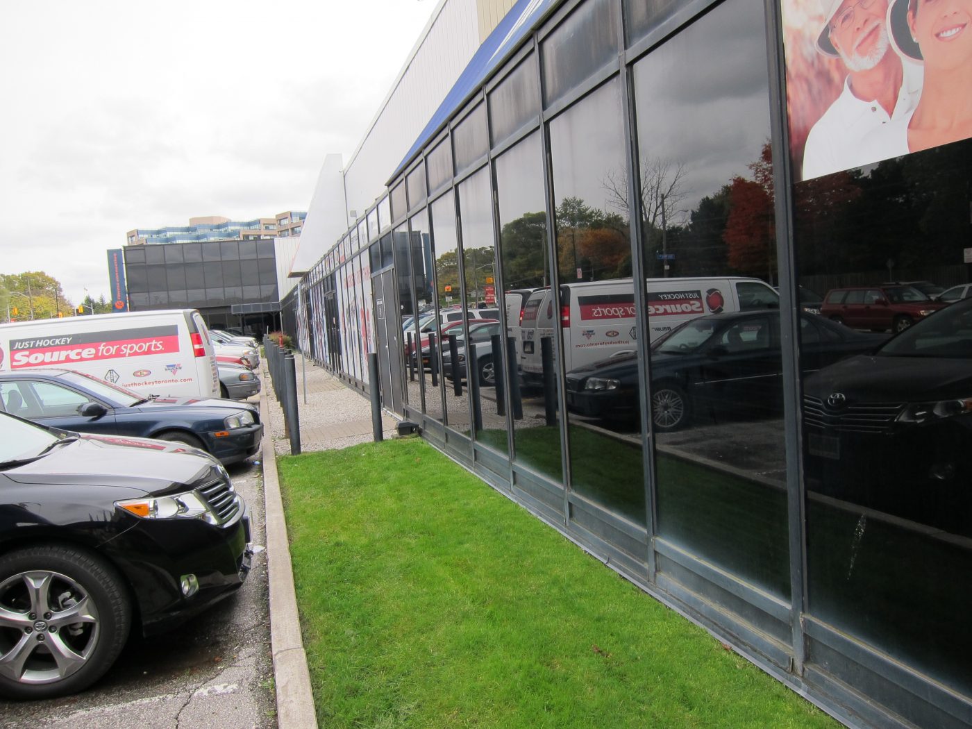 Commercial part of the lot with small lawn care required