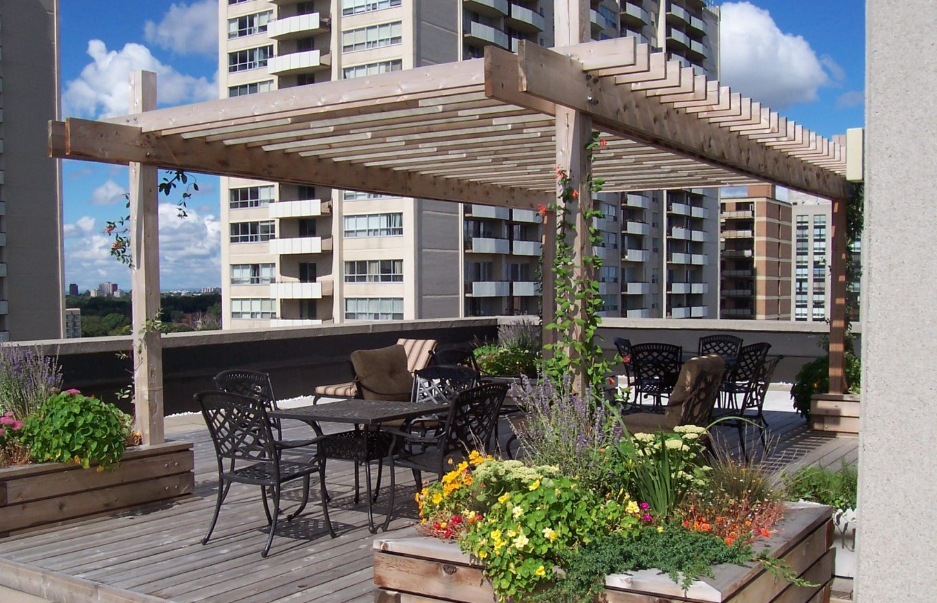 Final angle of Walmer custom built rooftop space