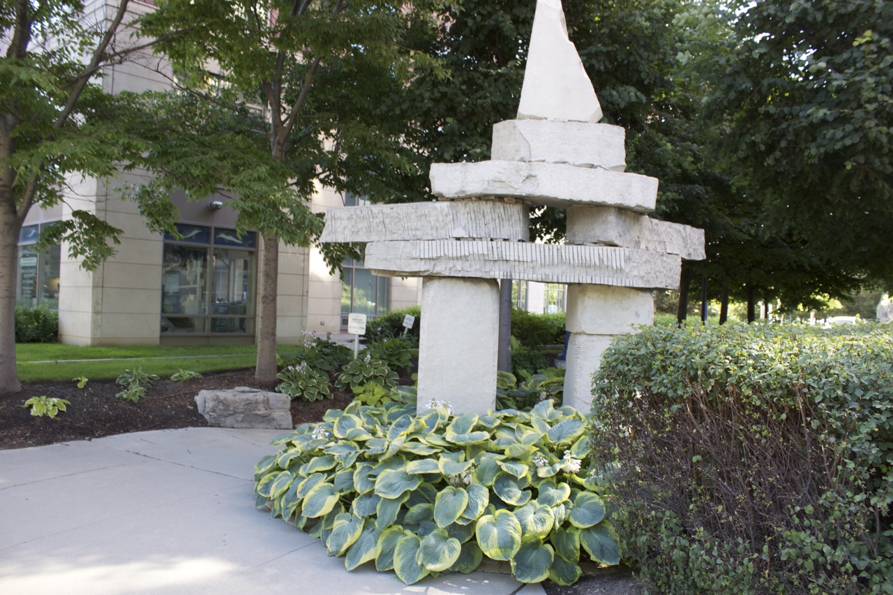 Large Natural stone sculpture in the gardens