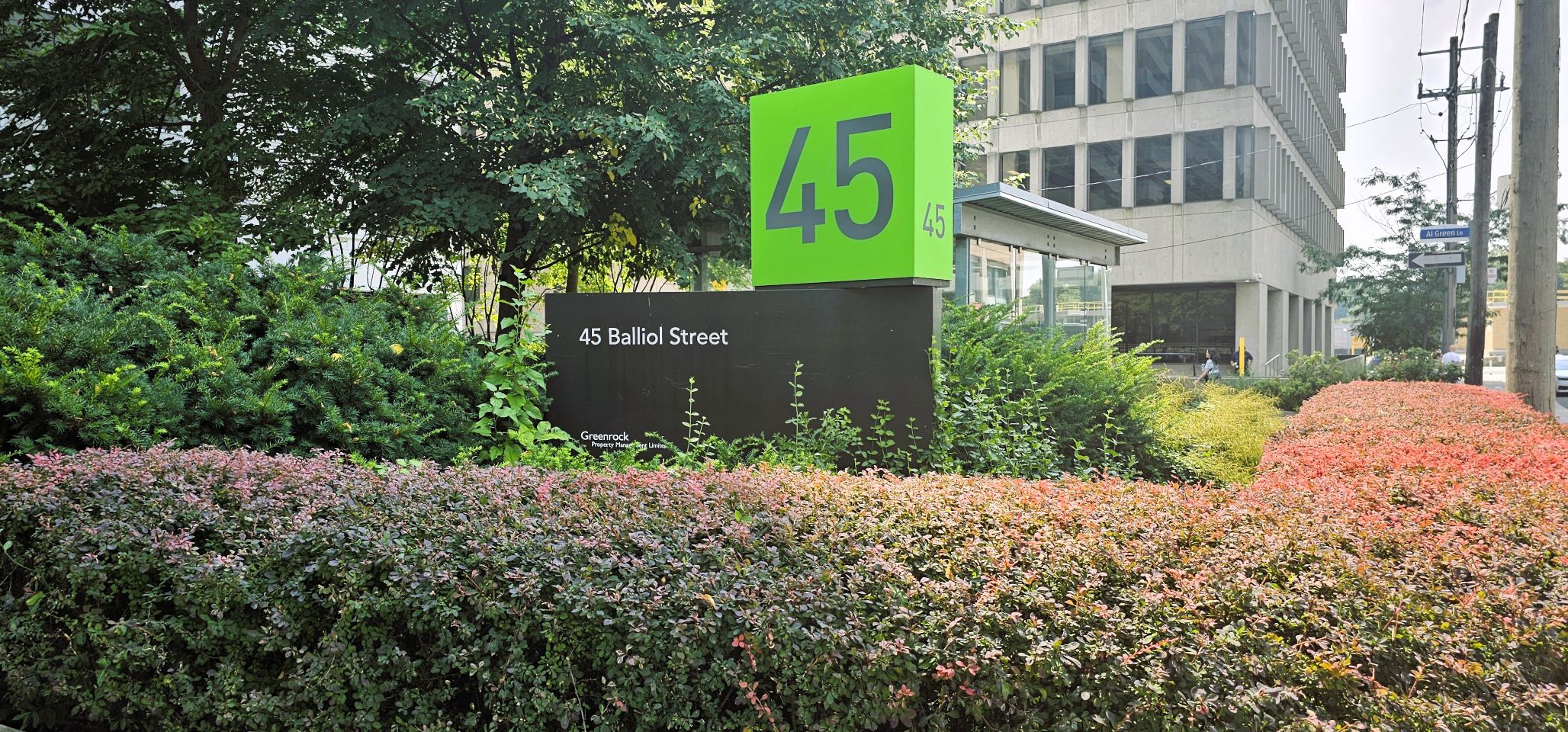 Front entranceway shrubs
